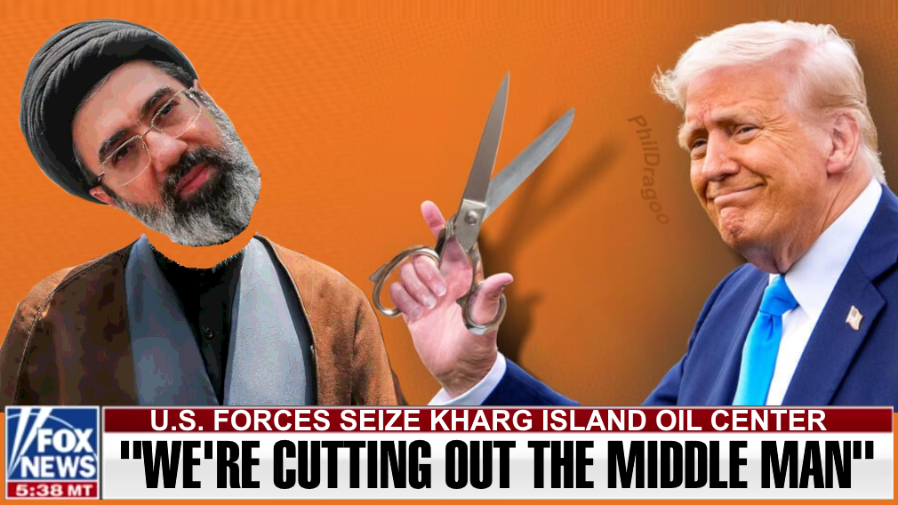 Trump Khamenei Kharg cut up