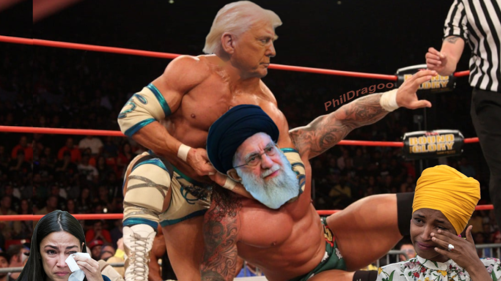 Trump Khamenei headlock