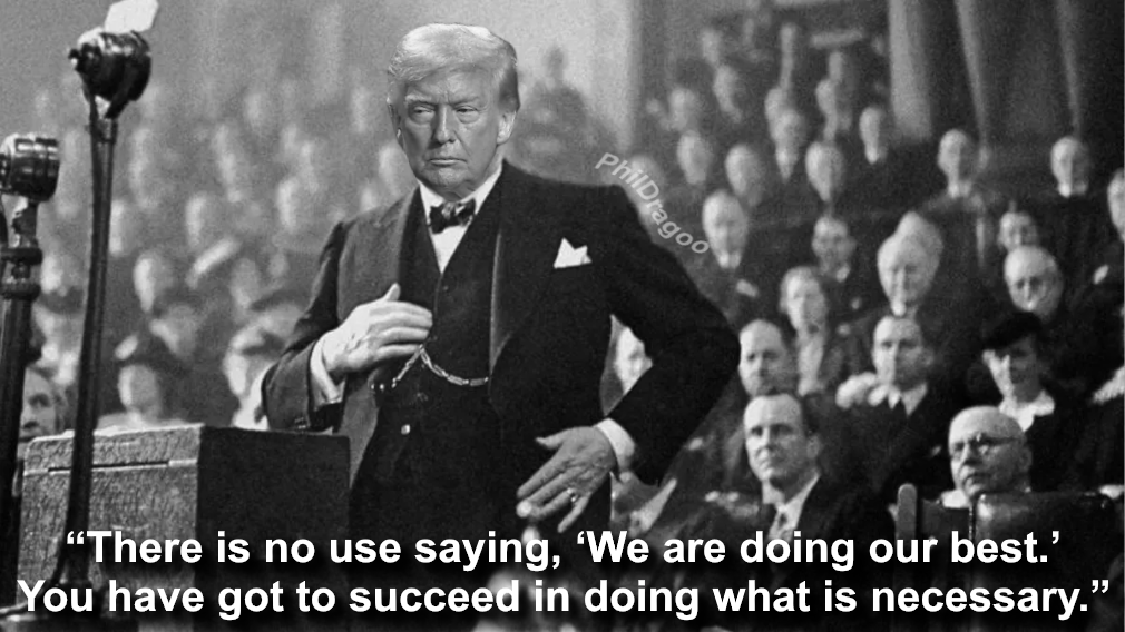 Trump Churchill best v necessary